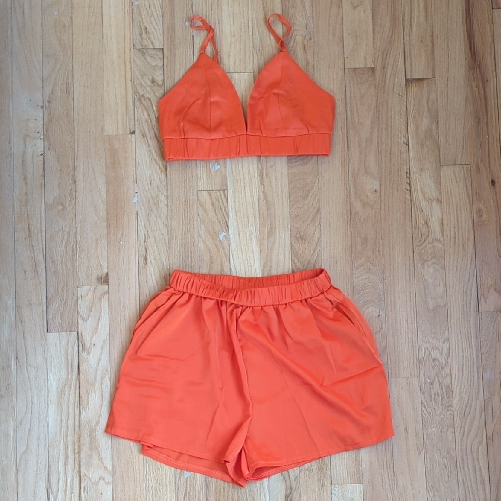 Solado Vibrant Orange Two-Piece Set